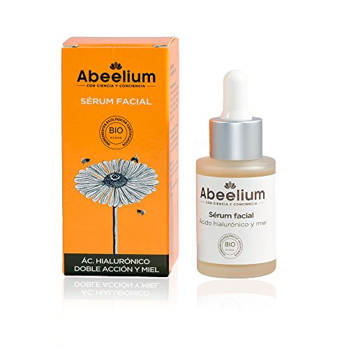 Abeelium | Sérum Facial con Ácido Hialurónico, Vitamina C y Miel | Cosmética Natural y Ecológica | Cosmética con Miel | Sérum Reafirmante y Rejuvenecedor – Hecho en España – 30 ml