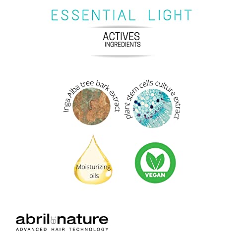 abril et nature | Champú Profesional de Peluquería Fortalecedor ESSENTIAL LIGHT | Para cabello debilitado o delicado | 100% Vegano | Fuerza y Volumen 250ml