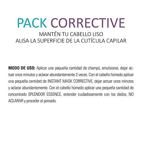 abril et nature - Pack Regalo Tratamiento Profesional CORRECTIVE Pelo Encrespado Anti Frizz - Incluye Mascarilla Capilar, Sérum Pelo y Champú Alisador - Hidratante Antiencrespamiento - 100% Vegano