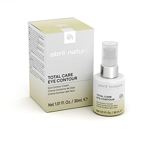 abril et nature Skin Total Care Eye Contour 30ml. Crema contorno de ojos. 100% Vegano. Corrector de arrugas y líneas de expresión. Extracto de Quinoa, flor de sauco, colágeno y acido hialurónico.