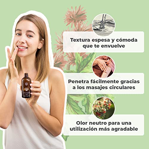 ACEITE DE RICINO ORGÁNICO | 100% Puro, Natural y Prensado en Frío | Pestañas, Cejas, Cuerpo, Cabello, Barba, Uñas | Vegano y Cruelty Free | Castor Oil | Botella de Vidrio + Pipeta + Bomba (50ml)