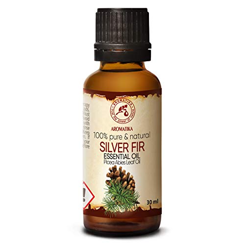 Aceite Esencial Abeto de Plata 30ml - Picea Abies Leaf Oil - Austria - 100% Puro & Natural - Mejor para Aromaterapia - Sauna - Abeto Blanco - Silver Fir Essential Oil