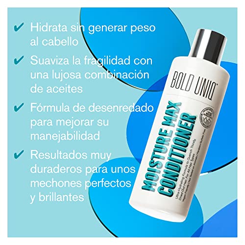 Acondicionador Hidratante Para Cabello y Cuero Cabelludo Secos - Da Hidratación y Brillo - Repara Cabello Seco, Dañado, Rizado, Encrespado y Roto - Aprobado PETA, Vegano - Sin Sulfatos y Parabenos.