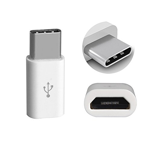 actecom Adaptador Micro USB a USB Tipo C 3.1 Conversor (Blanco)