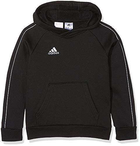 adidas CORE18 Hoody Y Sudadera, Unisex Niños, Negro/Blanco, 140