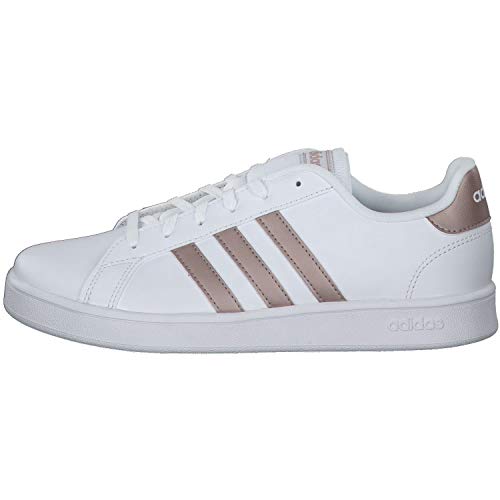 Adidas Grand Court K, Zapatillas, Multicolor Ftwwht Coppmt Glopnk 000, 38 2/3 EU