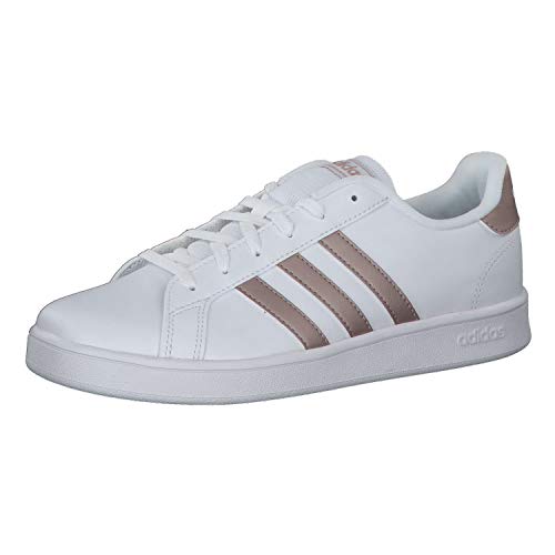 Adidas Grand Court K, Zapatillas, Multicolor Ftwwht Coppmt Glopnk 000, 38 2/3 EU