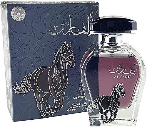 Al Faris 100 ml | Eau de Arabian Parfum | Almizcle bellamente perfumado | Especias y aroma floral (para hombres y mujeres) (Unisex)