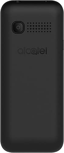 Alcatel 1066D - Telefono móvil de fácil uso, Pantalla de 1.8” QQVGA, 2G, cámara trasera CIF, 4MB de RAM, 4MB de ROM, batería 400mAh (Negro)