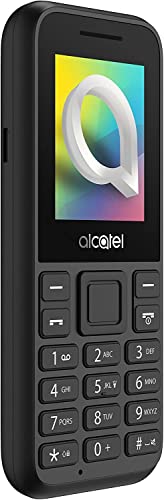 Alcatel 1066D - Telefono móvil de fácil uso, Pantalla de 1.8” QQVGA, 2G, cámara trasera CIF, 4MB de RAM, 4MB de ROM, batería 400mAh (Negro)