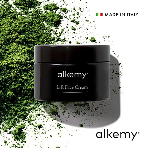 ALKEMY Crema Facial Antiarrugas – Cosmética natural – Acido Hialurónico y Colágeno Marino – fuerte acción Antiedad con Efecto Lifting – Crema Hidratante Dermatológicamente testada – LIFT FACE CREAM