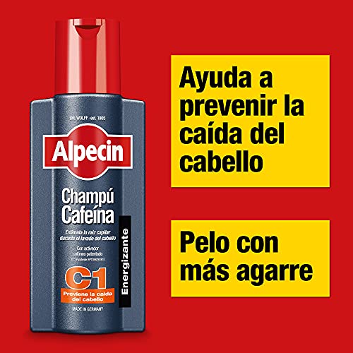 Alpecin Champú y Loción Anticaída | Champú Cafeína C1 y Cafeína Liquida | Champu anticaida hombre y con cafeina | Locion anticaida cabello hombre | Tratamiento para la caida del cabello