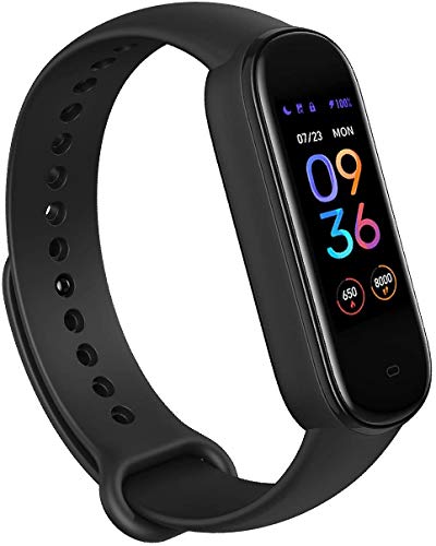 Amazfit Band 5 Pulsera Actividad Inteligente, Unisex Adulto, Negro, Talla única