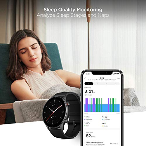 Amazfit GTR 2e Smartwatch Reloj Inteligente 90 Modos Deportivo 5 ATM Duración de la batería 26 Días Medición de la saturación de oxígeno en Sangre