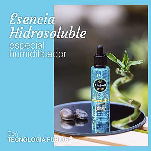 Ambar Perfums Esencias Hidrosolubles, bienestar natural. Tecnología Fusión para Humidificador. Tamaño XL, Pack 10 uds de 50 ml