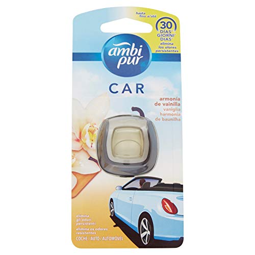 AMBI PUR Car Ambientador de Vainilla para Coche con Clip, 1 Unidad