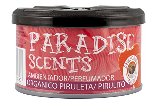 Ambientador Orgánico Lata 37 grs AROMA PIRULETA Paradise Scents coche/ hogar