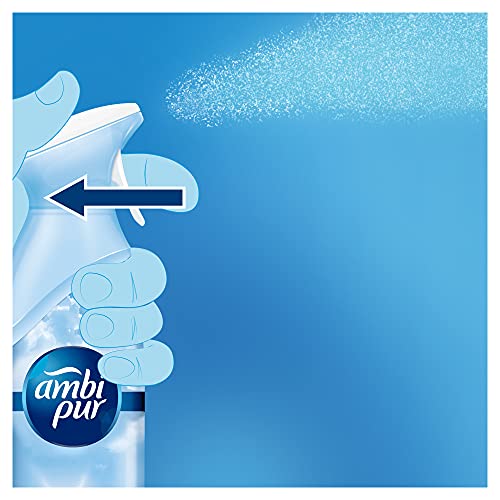 Ambipur Ambientador Casa Spray, 1.8 L (6 x 300 ml), Elimina los Malos Olores, Fragancia Brisa Marina, Mega Pack