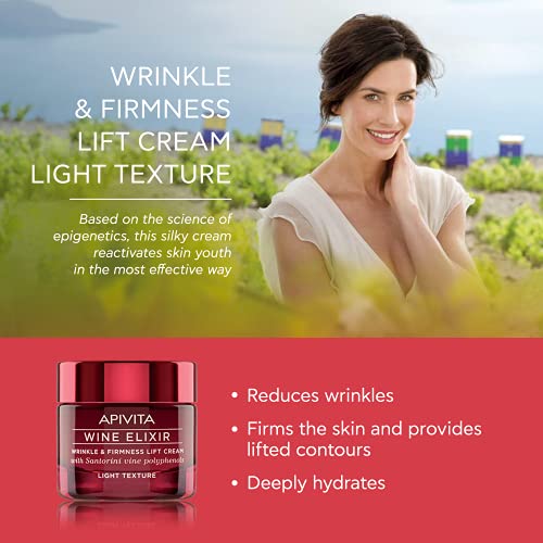 Apivita WINE ELIXIR wrinkle & firmness lift cream light texture 50 m