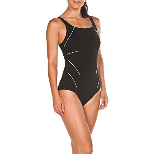 Arena Bodylift Jewel Body C de Cup – Bañador, primavera/verano, mujer, color blanco y negro, tamaño 38