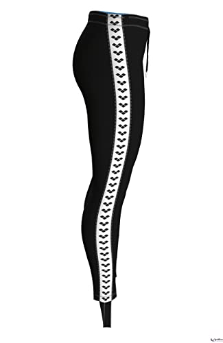 ARENA W Caroline Team Tights, Mujer, Black/White/Black, XS