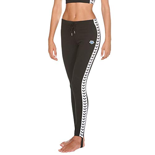 ARENA W Caroline Team Tights, Mujer, Black/White/Black, XS