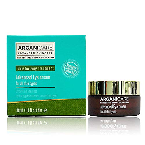 Arganicare Skincare Advanced Eye Cream - Crema Contorno de Ojos. Todo Tipo de Pieles - Reduce Bolsas, Ojeras y Arrugas Con Aceite de Argán - 30 ml