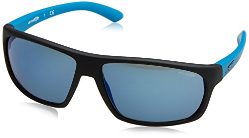 Arnette 0AN4225 237825 64 Gafas de Sol, Negro (Fuzzy Black/Greenmirrorlightbluee), Unisex-Adulto