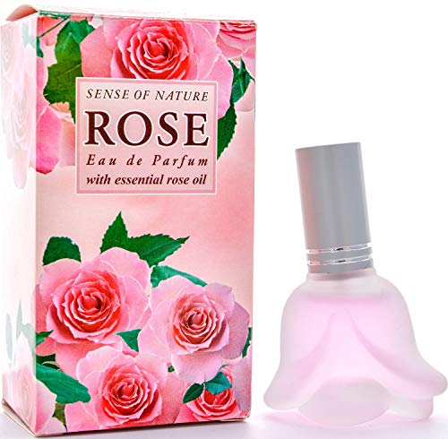 Aroma Essence, perfume de rosa de amor carismático del Valle de Rosas, de larga duración, aroma romántico fresco enriquecido con aceite de rosa de damascena, 12 ml