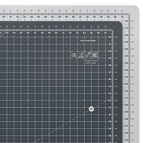 Arteza Base de corte autorreparable para cuchilla circular, Tamaño A2 60 x 45 cm (3 mm de grosor), Alfombrilla de doble cara para costura, Plancha de corte para medir en centímetros