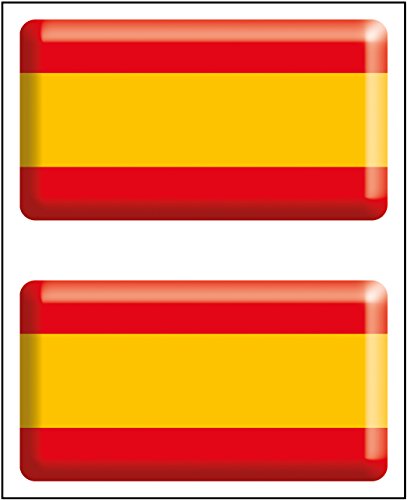 Artimagen Pegatina Bandera Rectángulo 2 uds. España Resina 48x26 mm/ud.