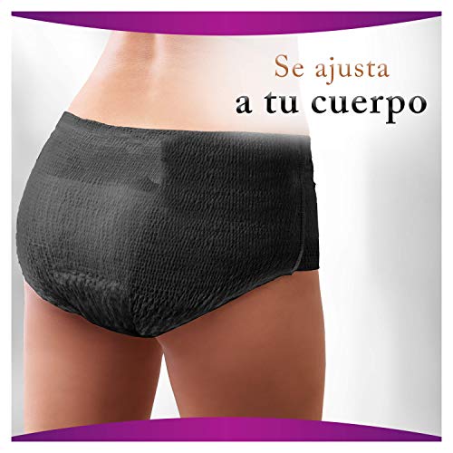 Ausonia Discreet Boutique Bragas Mujer para Pérdidas de Orina Talla M, 18 Unidades, Bloquean el Olor y la Humedad Evitando Fugas - Negro