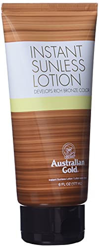 Australian Gold Sunless Instant Rich Bronze Color Lotion 177 Ml 1 Unidad 100 ml, el embalaje puede variar