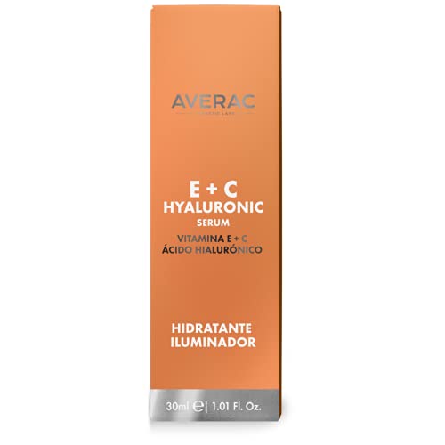 Averac Cosmetic Sérum E+c Hyaluronic – Sérum Facial Iluminador y Antioxidante Con Vitamina E Y C Y Ácido Hialurónico, 30 ml