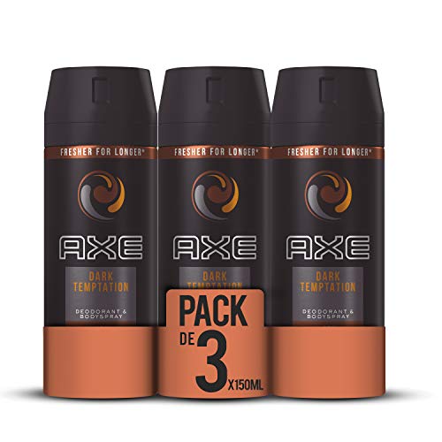 AXE Desodorante Bodyspray Dark Temptation - Pack de 3 x 150 ml (Total: 450 ml)