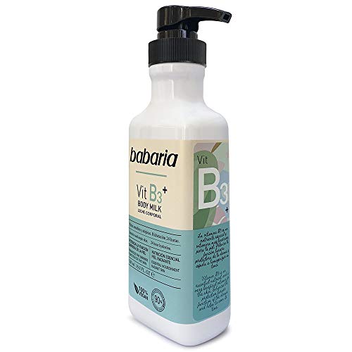 Babaria Body Milk Hidratante Vitamina B3 500ml, Único