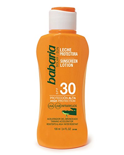 Babaria Leche Protector Solar Aloe Spf30, 100 Millilitros