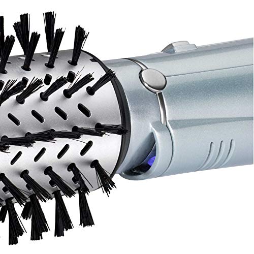 BaByliss AS773E Cepillo de Aire Caliente Hydro Fusion, Super Iónico, Cepillo secador de pelo, Seca y moldea, Voluminizador, Cepillo rotatorio 50 mm, Hidratación y Brillo, Tecnología de Plasma