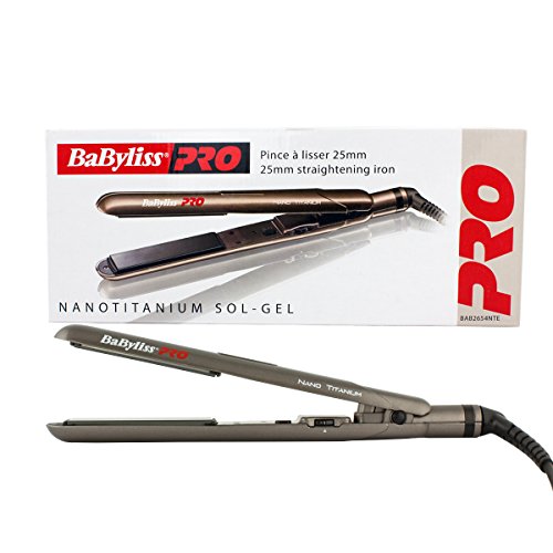 BaByliss Nano Titanium Plancha para el pelo, negro