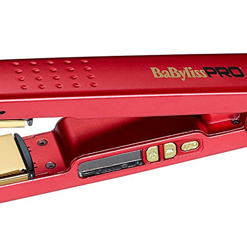 BaByliss Plancha Red Titanium, Negro, Estandar