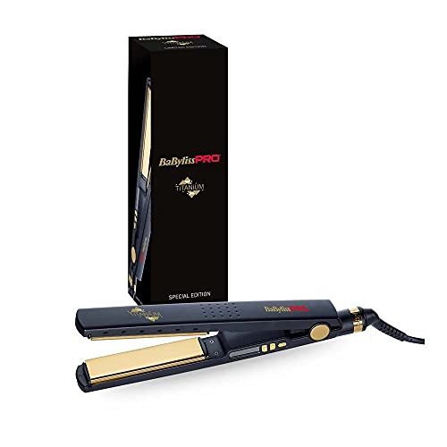 BaByliss PRO Plancha Profesional Iónica de Titanio 230°C BAB3091BKTE Alisado brasileño