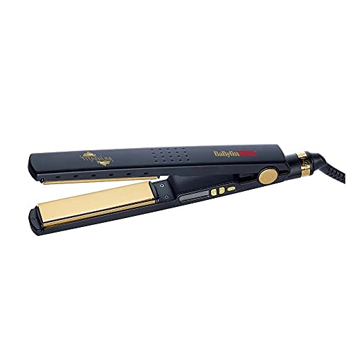 BaByliss PRO Plancha Profesional Iónica de Titanio 230°C BAB3091BKTE Alisado brasileño