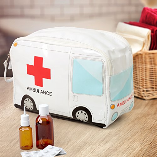 Balvi Estuche medicamentos Ambulance Color Blanco Neceser de medicamentos para Poder incluir botiquin