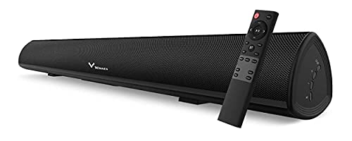 Barra de Sonido para TV,80W Barra de Sonido con Subwoofer Bluetooth 5.0 Sonido Tecnología DSP Envolvente 3D Soundbar Home Cinema Compatible con Óptica, RCA/AUX, USB