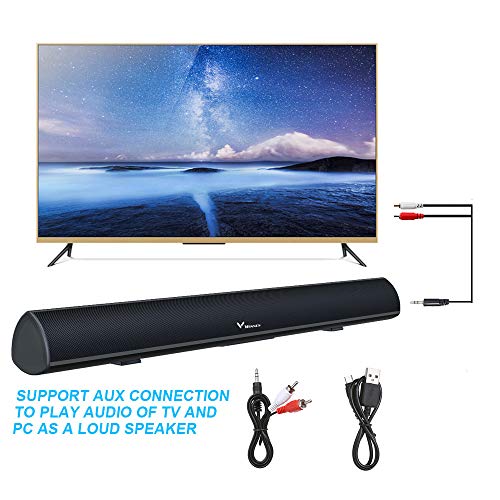 Barra de Sonido para TV,80W Barra de Sonido con Subwoofer Bluetooth 5.0 Sonido Tecnología DSP Envolvente 3D Soundbar Home Cinema Compatible con Óptica, RCA/AUX, USB