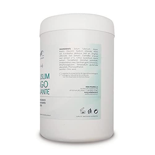 Barro Anticelulitico Sales del Mar Muerto 1300ML | Fango Crema Tratamiento Reductor Y Remodelante Arcilla Verde Té Verde Eucalipto Jengibre y Naranja