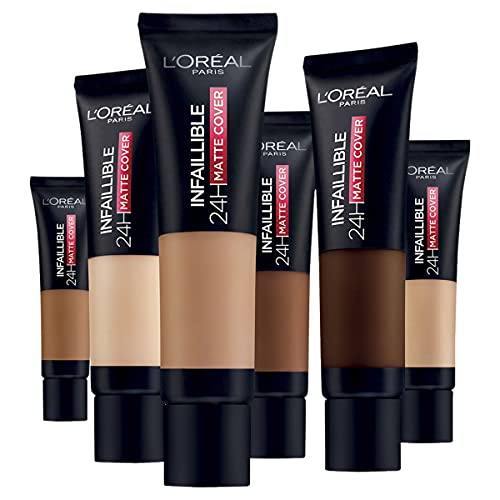 Base de maquillaje L'Oreal Paris Infalible 24H Matte Cover 155, rosa natural, 30 ml