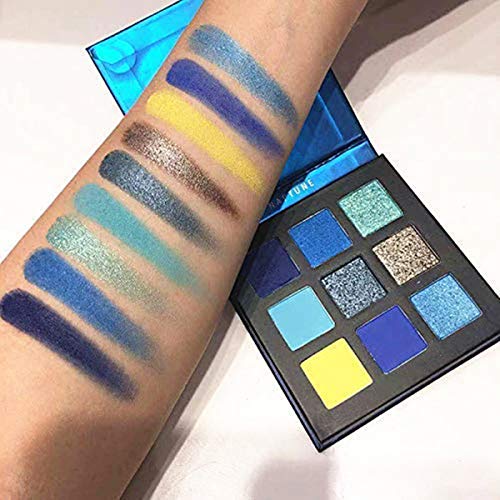 Beauty Glazed 9 colores Maquillaje impermeable Paleta Cosméticos Waterproof Matte and Shimmer Paleta de sombras de ojos altamente pigmentadas Powder Make Up# 03