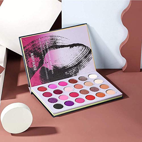 Beauty Glazed Paleta de sombras de ojos de 72 colores Alta pigmentación Impermeable Fácil mezcla Brillo Sombra de ojos mate Paleta de maquillaje todo en uno Nude