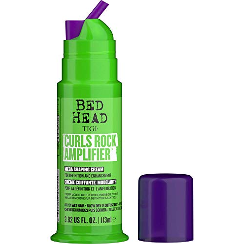 BED HEAD by TIGI - Curls Rock, crema voluminizadora para pelo rizado para unos rizos definidos, 113 ml